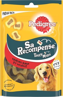 Pedigree Tasty Minis Rind Geflügel Hundesnack Belohnung Leckerli 6er Pack