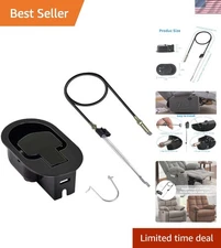 Recliner Handle Replacement Parts Cable Pull Metal Couch Latch Adjustable 4.7...