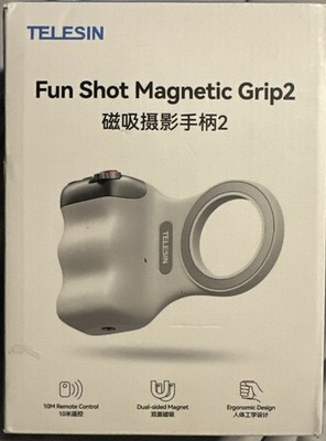 New TELESIN Fun Shot Magnetic Phone Grip + Selfie Light Bundle iPhone/Android