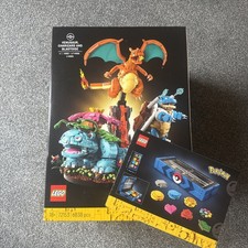 Lego Pokemon 72153 Venusaur Charizard Blastoise + Kanto Badge GWP 