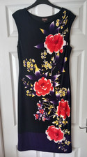 PHASE EIGHT Multi Floral Bodycon Party Dress Size UK 12