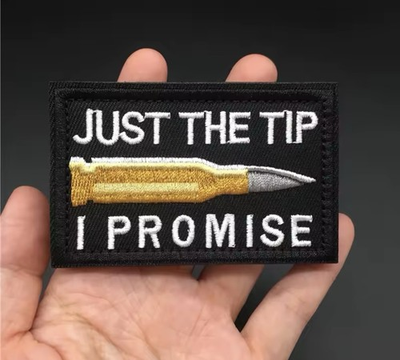 #ad #ad Just The Tip I Promise Funny Tactical Shooting Morale Hook amp; Loop Patch $5.99