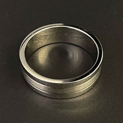 TRENDHIM Accessories 23.6 mm Silberring (Größe 74) Flach poliert und gebürstet,