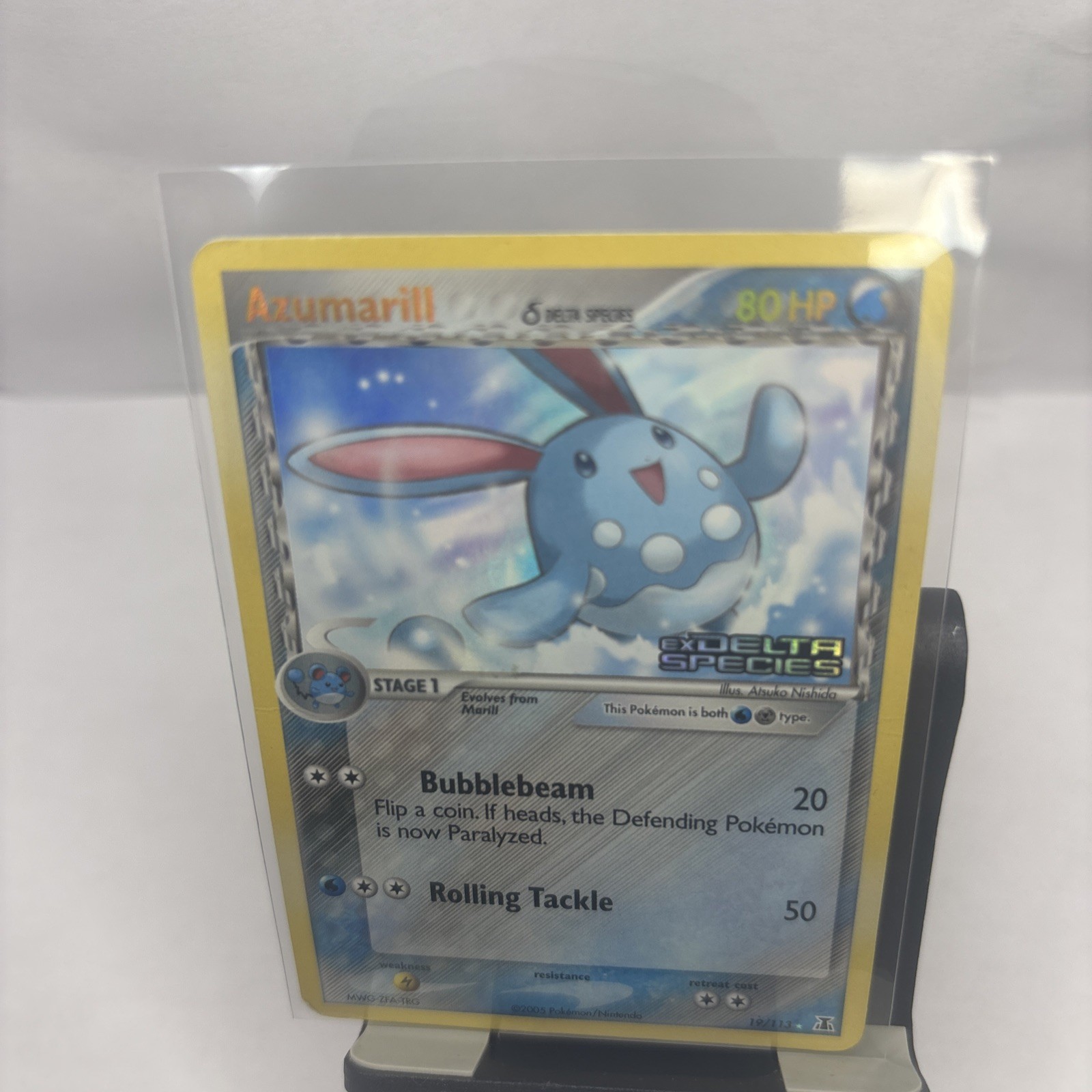 Pokemon TCG 2005 EX Delta Species Azumarill  19/113 Stamped Reverse Holo