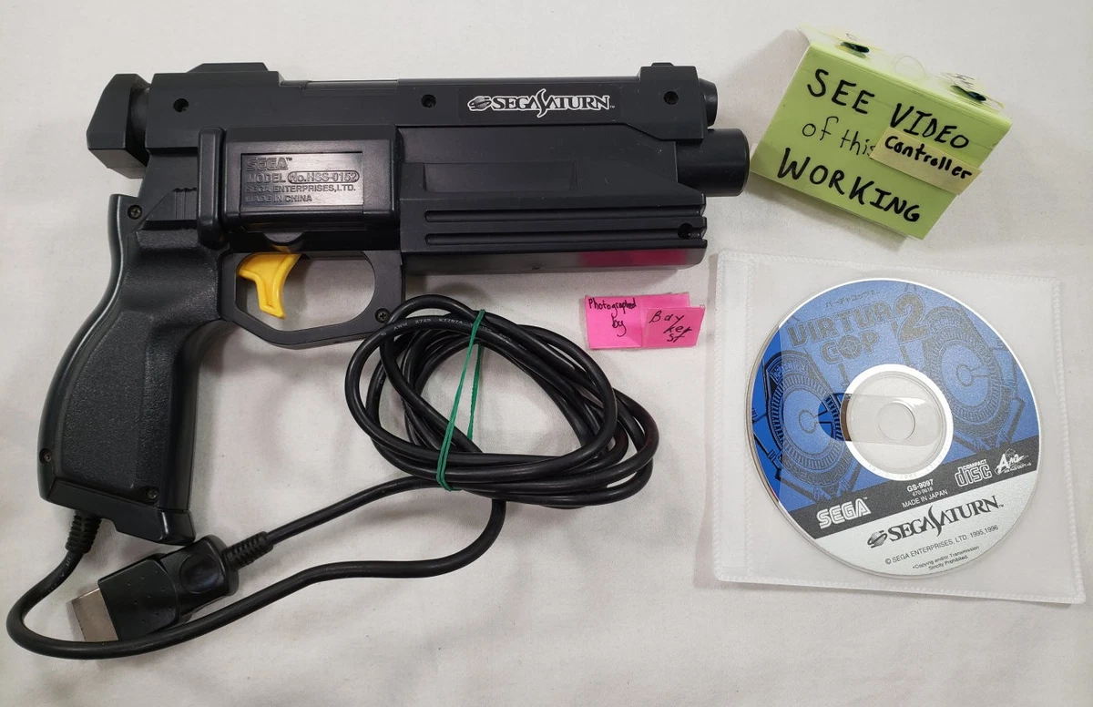 Manette Pistolet SEGA Saturn Virtua (HSS-0122) - Noire - Occasion Testée - Modèle Japon
