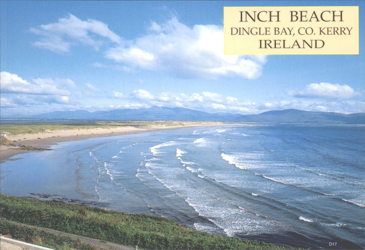 Inch Beach Dingle Bay Co Kerry Ireland Scenic Ocean Coast Postcard MAC