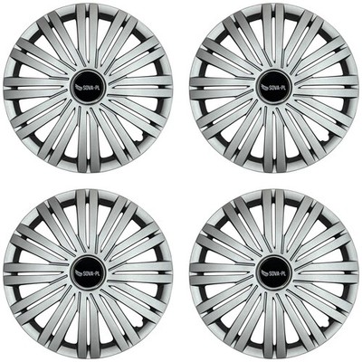 Radkappen 16'' Satz 4 Stk. silber + Nabenkappen SOVA-PL - K422