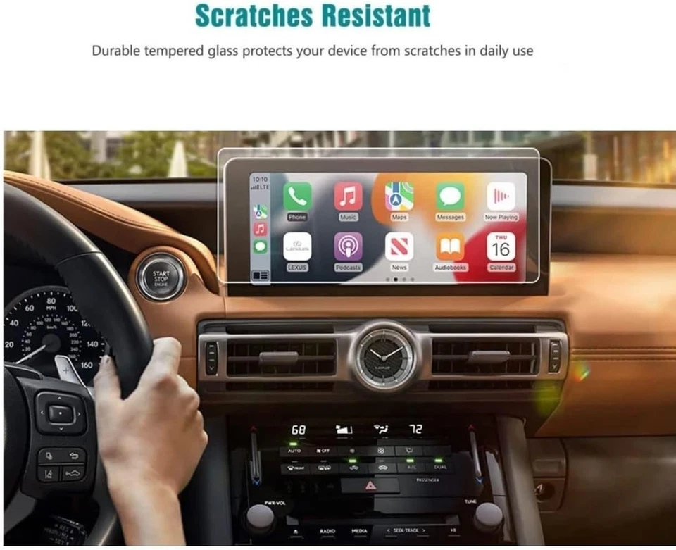 Protector Cristal Templado UltraFino para Lexus IS 350/500 2022-2025 Pantalla 10.3" Foto 4 de 4