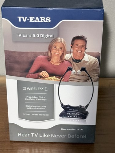 TV Ears 11741 5.0 In-Ear Digital Wireless Hearing System - Black