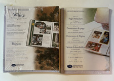 Creative Memories White 8 1/2 x 11 Scrapbook Pages with Page Protectors NISP