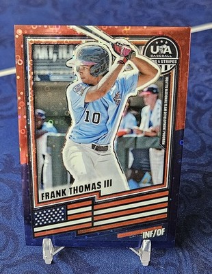 2026 USA Stars & Stripes Prizm Frank Thomas III AMERICA DISCO PRIZM 01/13 