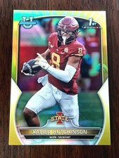 Xavier Hutchinson 2022 Bowman U Chrome Yellow /75 Iowa State Cyclones Texans