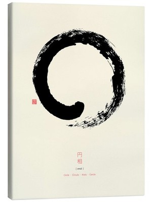 Leinwandbild Enso - Japanischer Zenkreis I - Thoth Adan