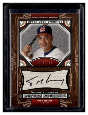 2004 Upper Deck Etchings #149 Ivan Ochoa RC Autograph Auto INDIANS /700 