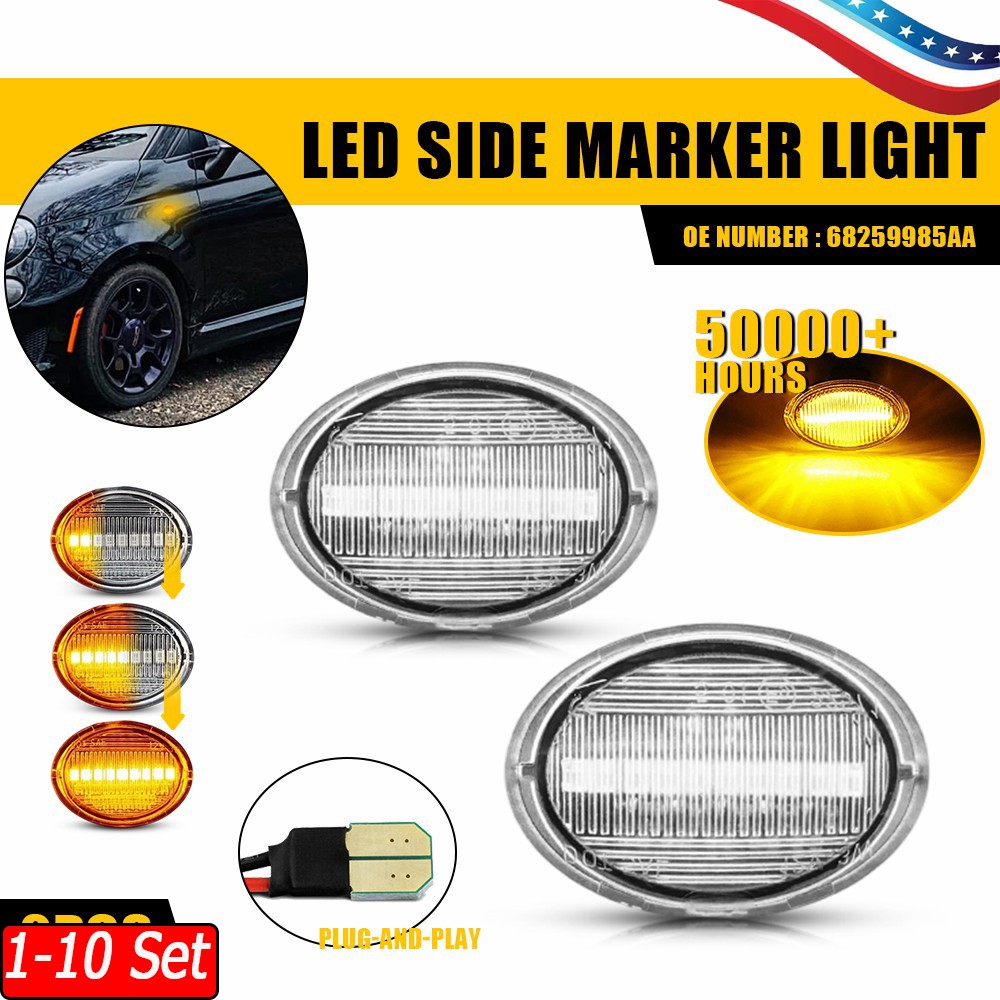 Maserati GranTurismo Sport 2007-2019 Front Right Side marker lights 10 pcs P/N 68259985AA