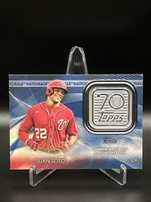 2021 Topps -  70th Anniversary Logo Patch Blue Juan Soto