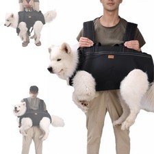 Terapaton Dog Lift Harness Backpack Carrier for Large Dogs - Black 2XL 50-66 LBS