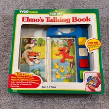 Vintage 1996 Tyco Sesame Street Elmo's Talking Book Electronic Sound Toy 62408