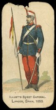 Kinney - 'Military Series (N224)' (1890) - #551 - Foreign Types - Spain - Lan...