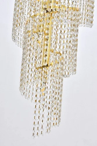 Elegant Lighting Spiral 30" 28 Light Royal Crystal Chandelier - Picture 8 of 9