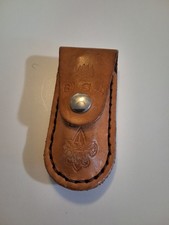 BOY SCOUTS of AMERICA FODERO CINTURA IN PELLE MARRONE CON COLTELLO DA TASCA MUTI TOOL