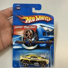 2006 Hot Wheels FTE Faster Than Ever Tooned 59 Camaro Z28 Yellow NIB Crunch Blis