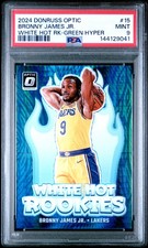 2024 PANINI DONRUSS OPTIC WHITE HOT ROOKIES #15 BRONNY JAMES JR. RC /249 PSA 9