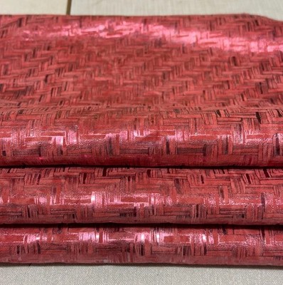LEDERFELLE, HÄUTE, METALLIC ROSE ROT,,HN148-A