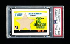 2009 ITG 1972 YEAR IN HOCKEY JEAN RATELLE 2nd ALL-STAR TEAM JERSEY /10 PSA 9