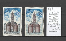 France -Yvert 1500**  Vire - Légende inférieure absente + normal - Signé Calves