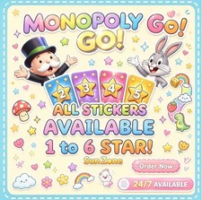 Mogo Stickers Go All Sticker Available For Monopoly Go