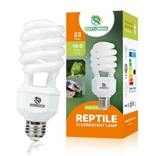 UVA UVB Reptile Light 23W 10.0,Desert Terrarium Compact Fluorescent Lamp,UVB ...