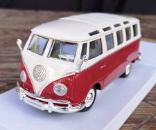 modellino fugone vintage Volkswagen samba vw t1 scala 1:25 modellini 1/24