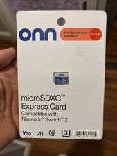 ONN 512GB MicroSDXC Express Memory Card Nintendo Switch 2 Compatible - NEW
