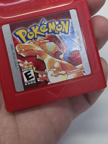 Pokemon Red Gameboy (Nintendo Gameboy, 1998) TESTED Authentic Saves New Battery - Picture 3 of 9