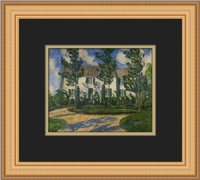 Allen Tucker House and Wind Custom Framed Print