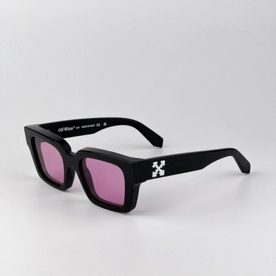 Off-White Men Sunglasses Black Pink Square OERI008 VIRGIL 1030 NEW AUTHENTIC