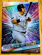 2024 Topps Series 2 Jason Dominguez Stars of the MLB Rookie Card Yankees SMLB-35. rookie card picture
