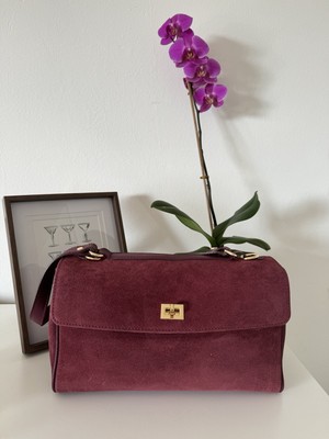 Wildledertasche, Damentasche Made in Italy, Umhängetasche