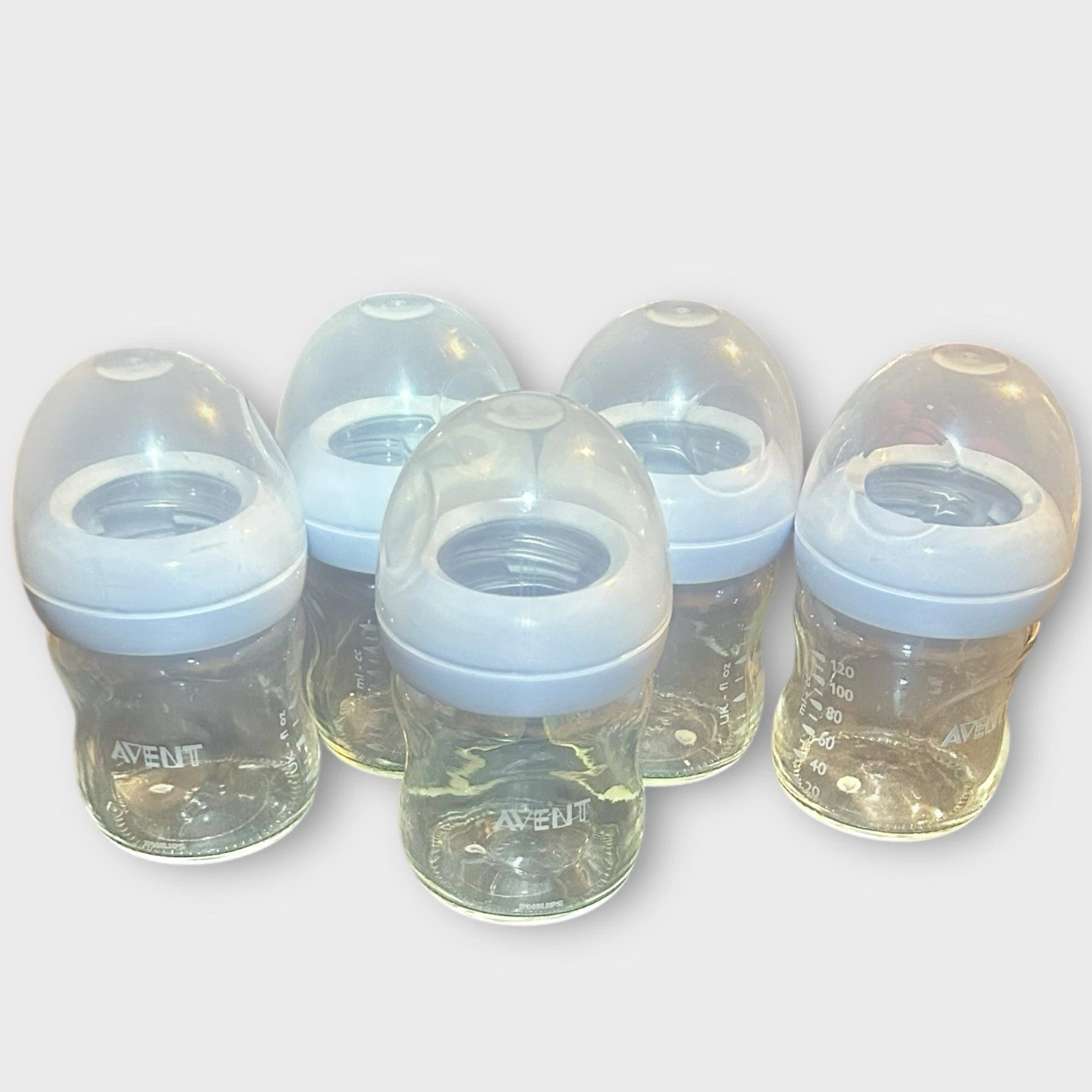 Philips Avent Glass Baby Bottles 4fl Oz (5 Pack) No Nipples