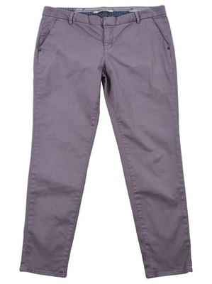 Guess Hosen Größe 32 Damen Berta Chino Slim Fit Hose Enges Bein Karotte Grau