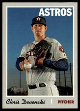 2019 Topps Heritage Chris Devenski Houston Astros #713