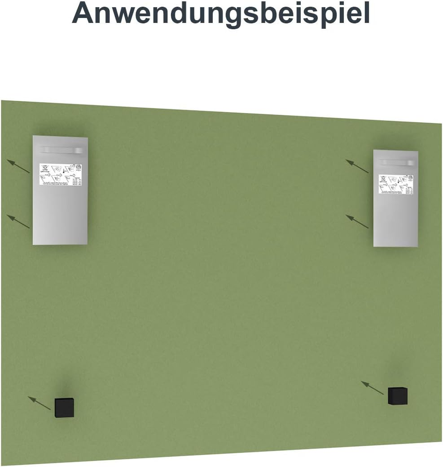 Spiegelbefestigung Verdeckt – Spiegelhalterung Für Bis 1,5 Qm, Unsichtbare Aufhängung