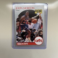 1990 NBA HOOPS JOHN MORTON Cleveland Cavaliers ROOKIE CARD #77. rookie card picture