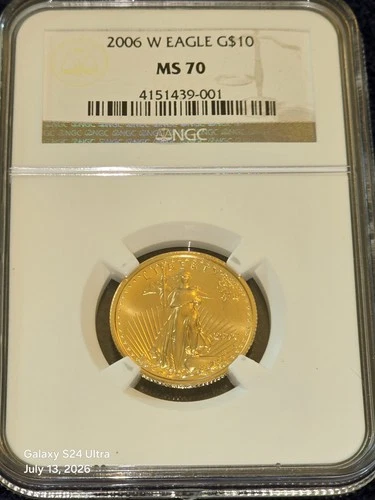 Photo of a 2006-W American Gold Eagle 1/4 oz from an eBay listing that sold on Jul 18, 2026