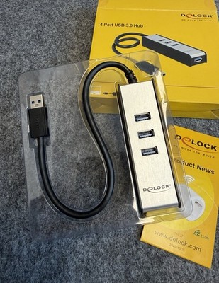 4 Port USB 3.0 Hub - Delock - Verteiler - Unbenutzt