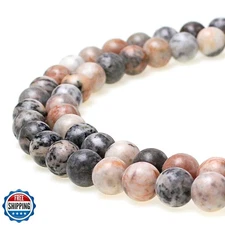 JARTC Natural Pink Zebra Jasper Gemstone Loose Beads 8mm Crystal Energy Stone
