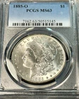 1885-O Morgan Dollar PCGS MS63 Blazing White Best Price on Ebay* CHRC