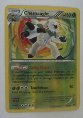 076PK014 - Chesnaught - 14/146 - XY Base Set - Rare Reverse | eBay