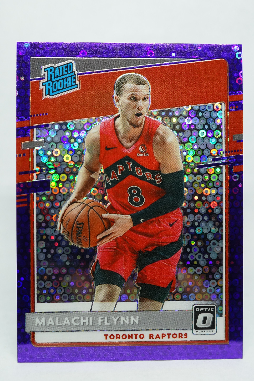 Malachi Flynn 2020-21 Donruss Optic Fast Break Purple 25/95 Rated Rookie #179